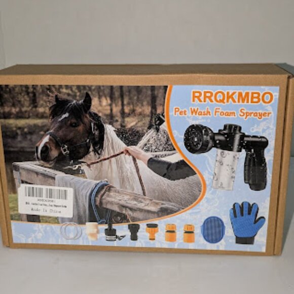 Foam Sprayer Gun, Pressure Nozzle for Car Wash, Watering, Pet Shower with Glove - Picture 1 of 4